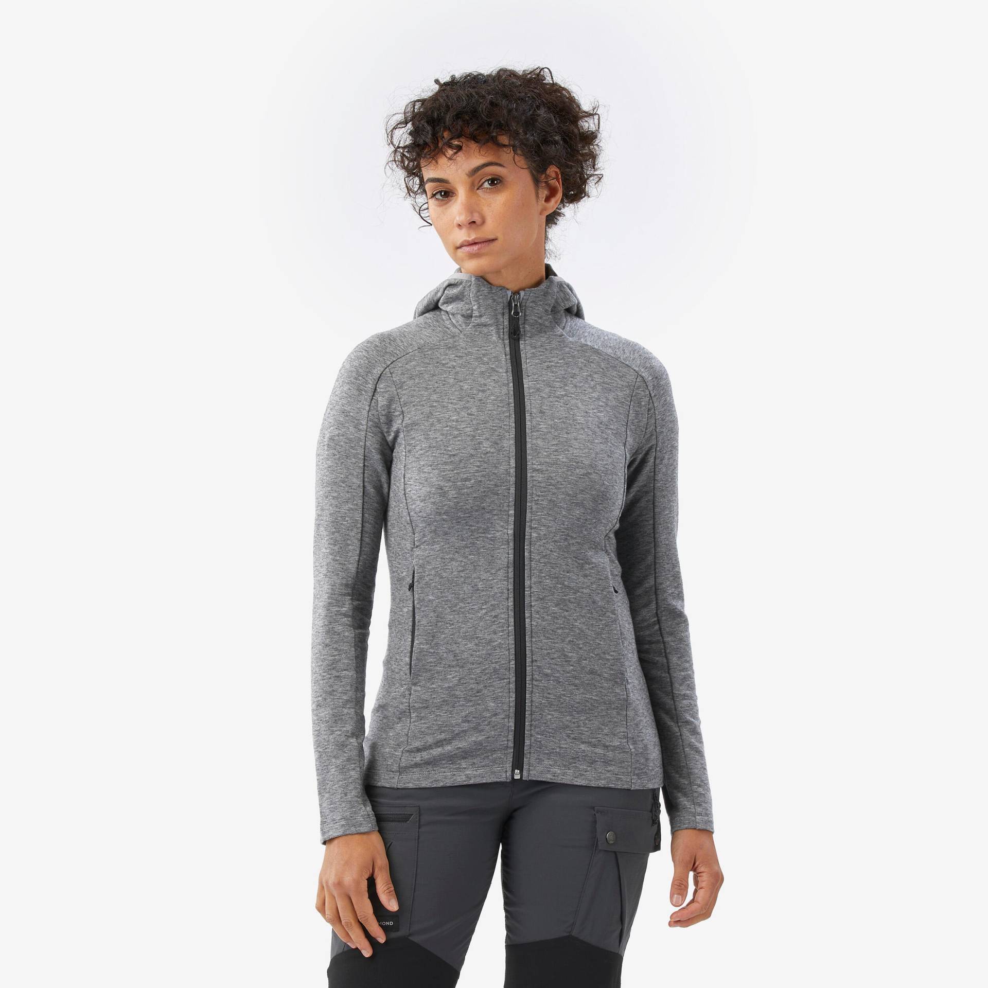 Kapuzenjacke Damen Merino Lyocell - Merino Fresh von FORCLAZ