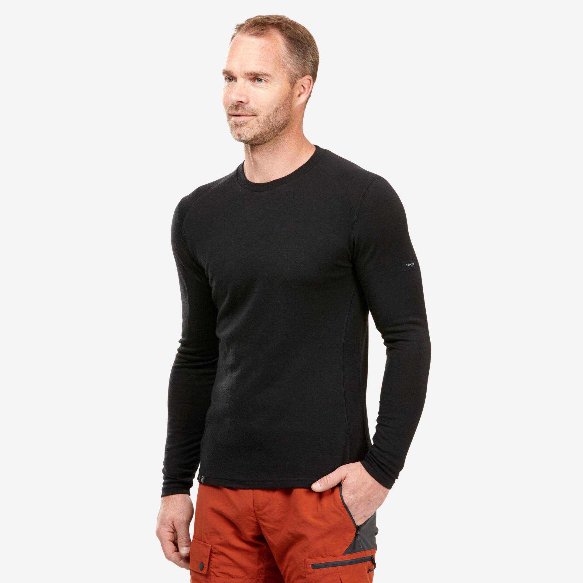 Langarmshirt Herren Merinowolle Bergwandern ‒ MT500 ungefärbt Langarmshirt Herren Merinowolle Bergwandern ‒ MT500 ungefärbt von SIMOND