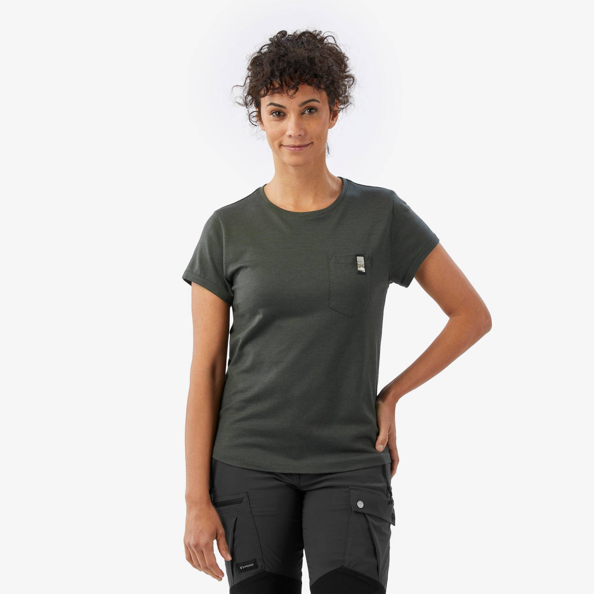 Merino T-Shirt Damen 100 % Merinowolle grün Merino T-Shirt Damen 100 % Merinowolle grün von FORCLAZ