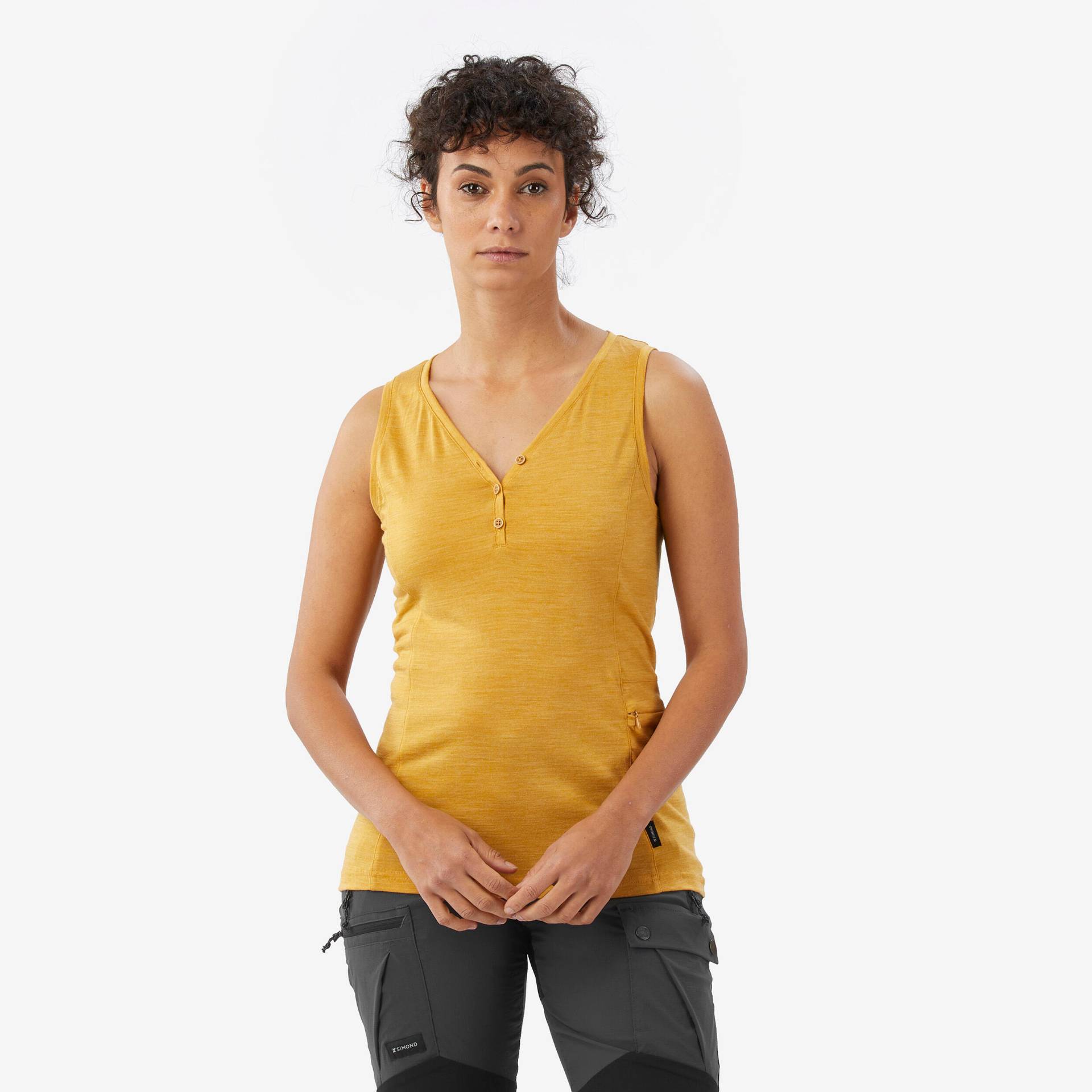 Merino-Tanktop Damen - Merino Fresh gelb Merino-Tanktop Damen - Merino Fresh gelb von FORCLAZ