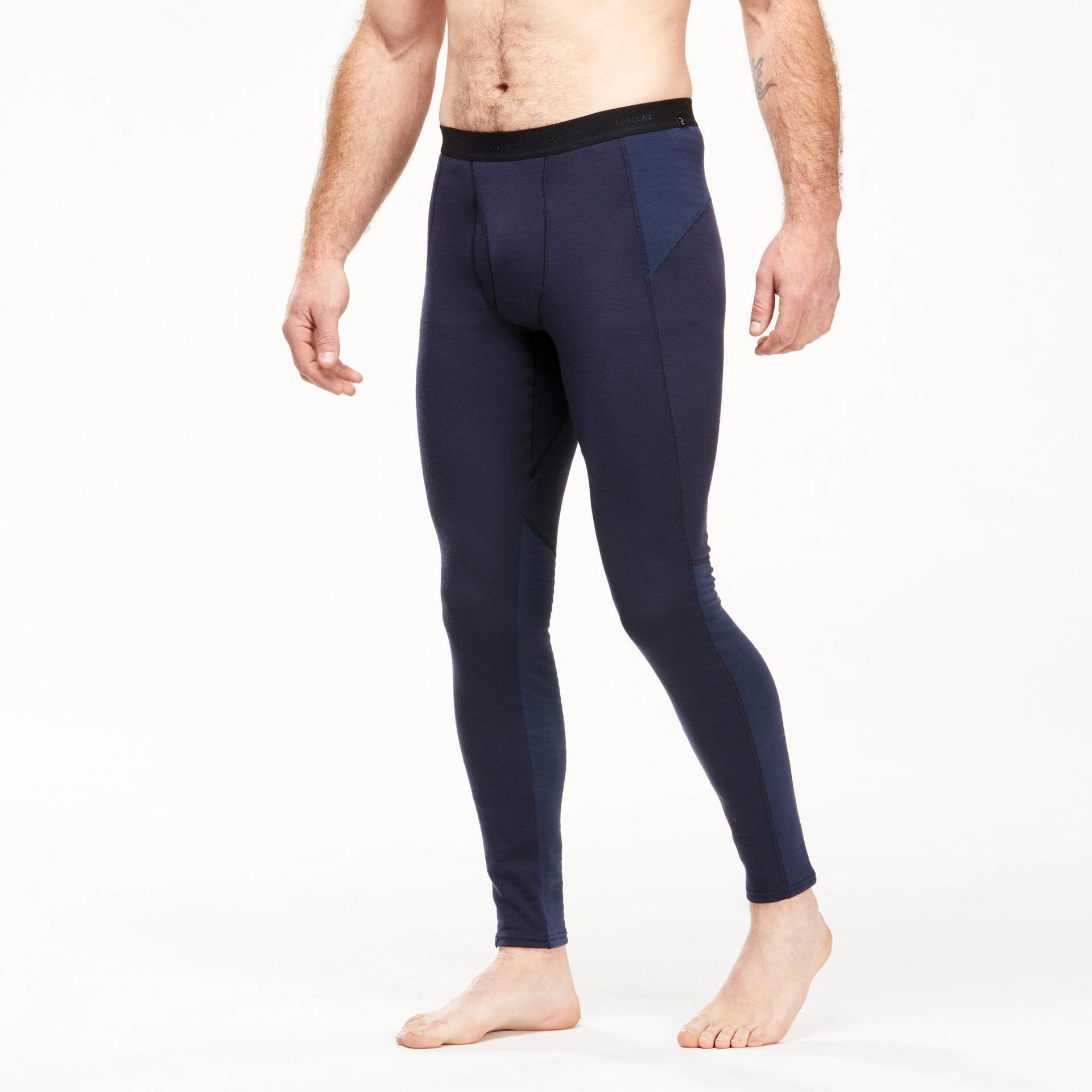Merino Tights Herren lange Unterwäsche Trekking - MT900 dunkelblau Merino Tights Herren lange Unterwäsche Trekking - MT900 dunkelblau von FORCLAZ