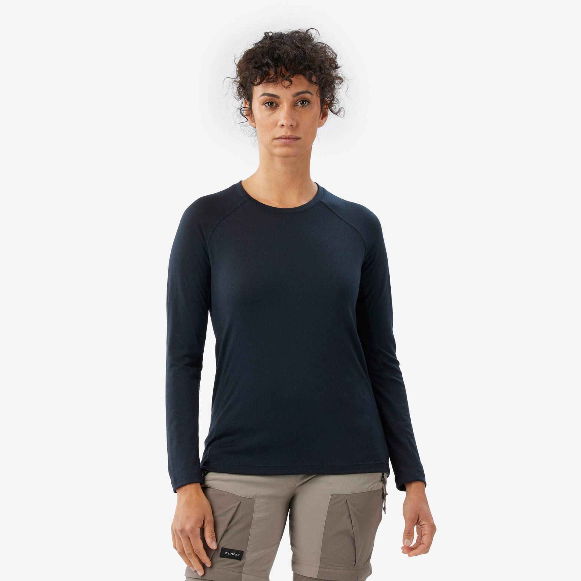 Merinoshirt Damen langarm - Merino Resist blau Merinoshirt Damen langarm - Merino Resist blau von FORCLAZ