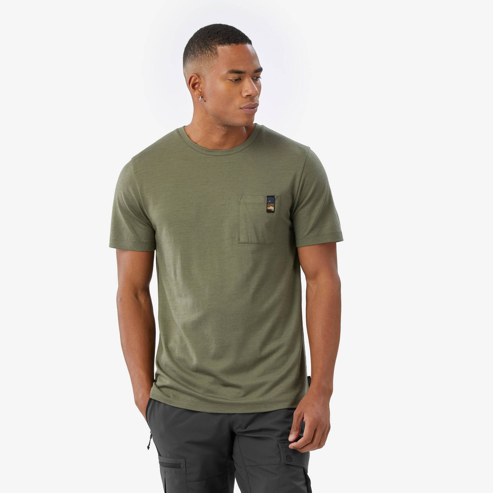 Merinoshirt Herren kurzarm 100 % Merinowolle - khaki Merinoshirt Herren kurzarm 100 % Merinowolle - khaki von SIMOND