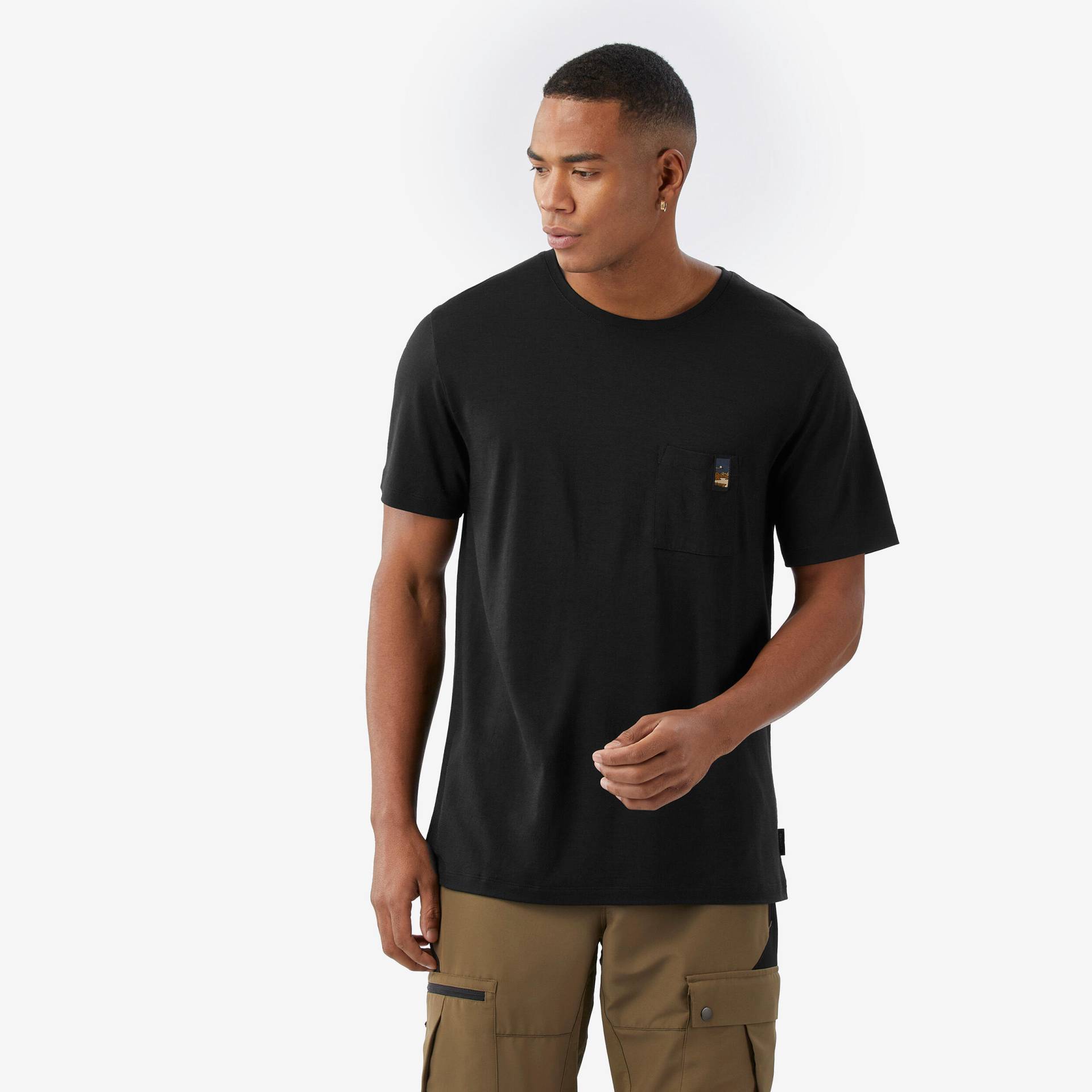 Merinoshirt Herren kurzarm 100 % Merinowolle - schwarz Merinoshirt Herren kurzarm 100 % Merinowolle - schwarz von SIMOND