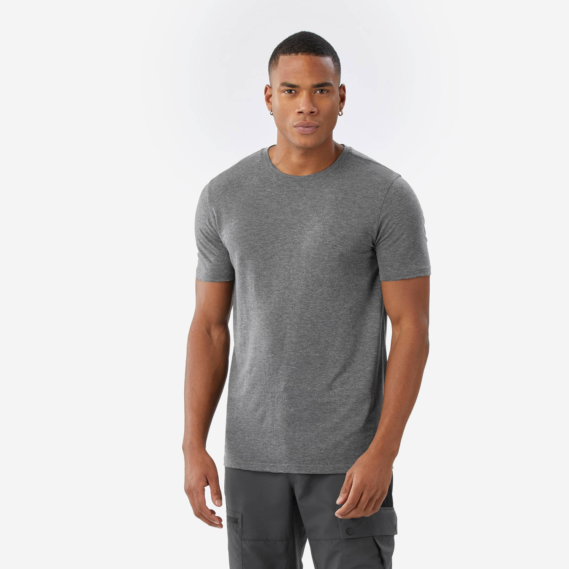 Merinoshirt Herren kurzarm Lyocell - Fresh grau Merinoshirt Herren kurzarm Lyocell - Fresh grau von SIMOND