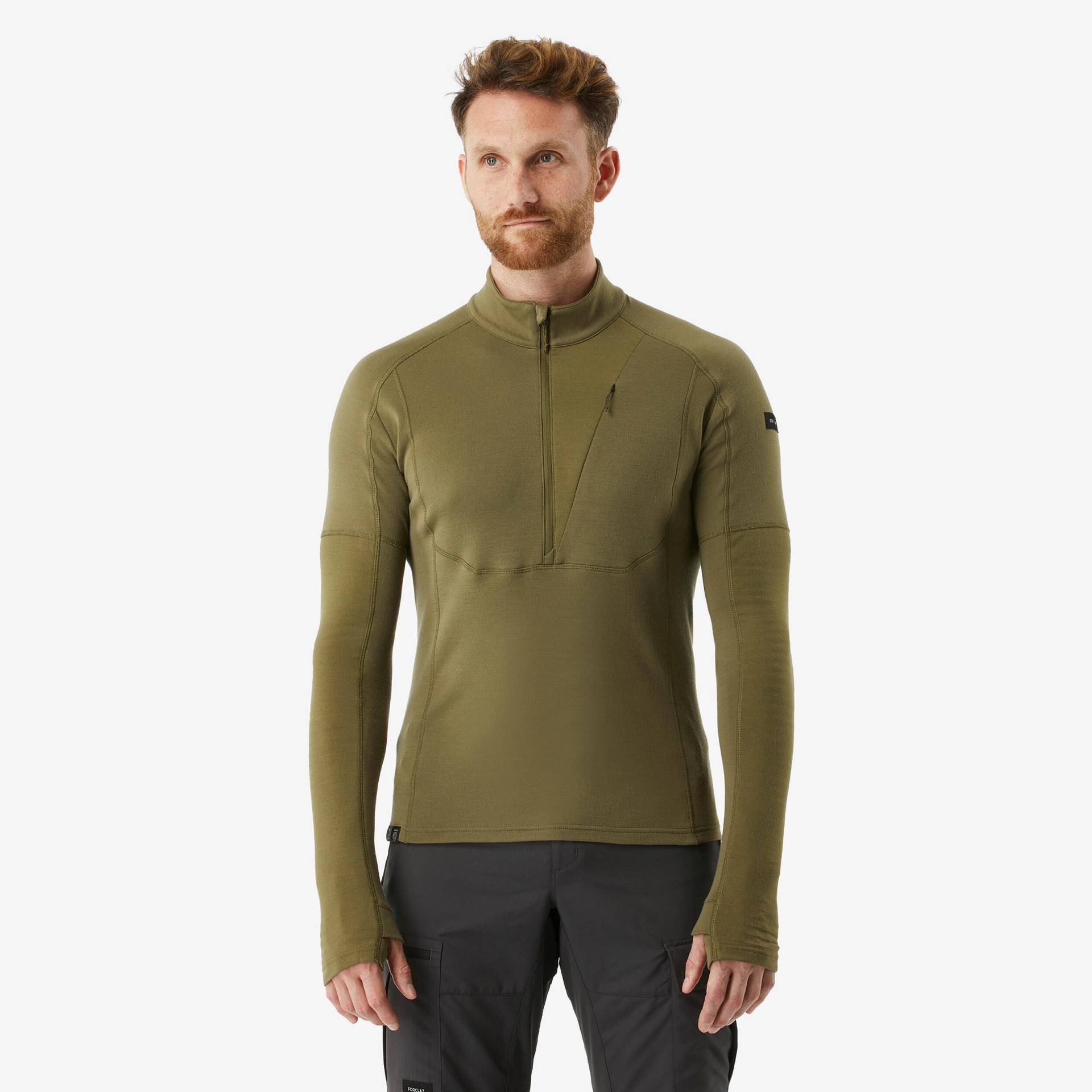 Merinoshirt Herren langarm Trekking - MT900 Merinoshirt Herren langarm Trekking - MT900 von FORCLAZ