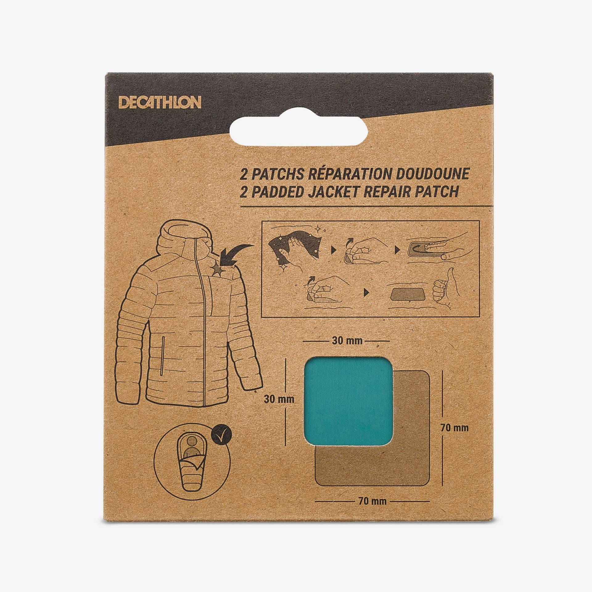 Reparatur Flicken für Daunenjacken und Schlafsäcke - schwarz Reparatur Flicken für Daunenjacken und Schlafsäcke - schwarz von Decathlon