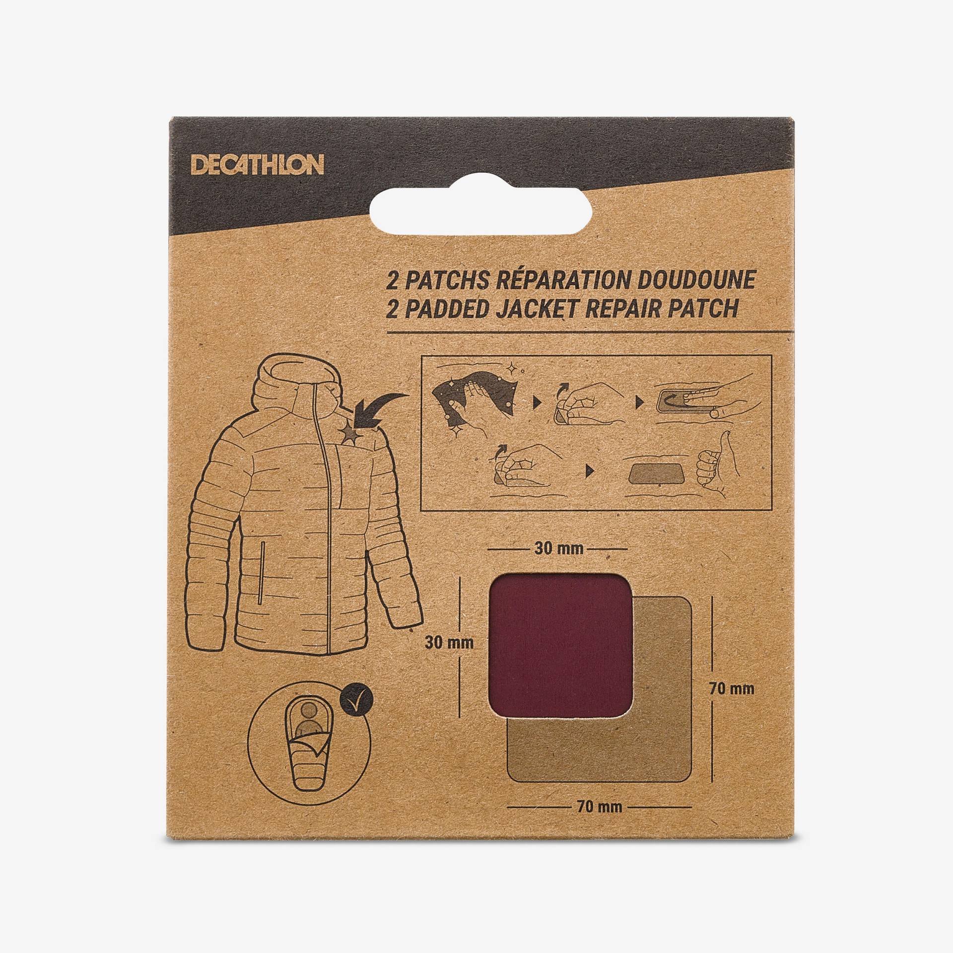Reparatur Flicken für Daunenjacken und Schlafsäcke - schwarz Reparatur Flicken für Daunenjacken und Schlafsäcke - schwarz von Decathlon
