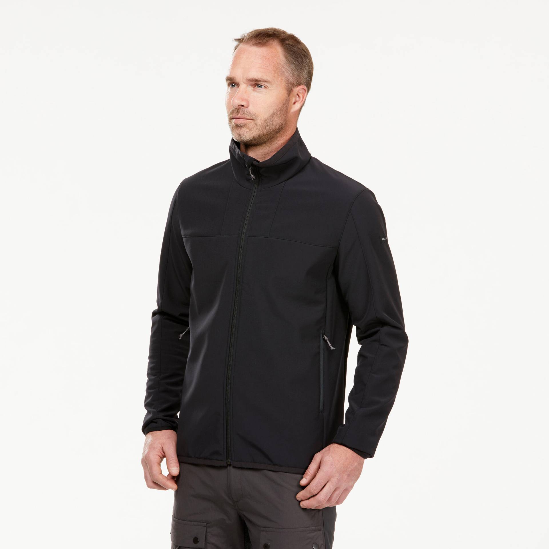 Softshelljacke Herren winddicht warm Bergwandern - MT100 Softshelljacke Herren winddicht warm Bergwandern - MT100 von FORCLAZ