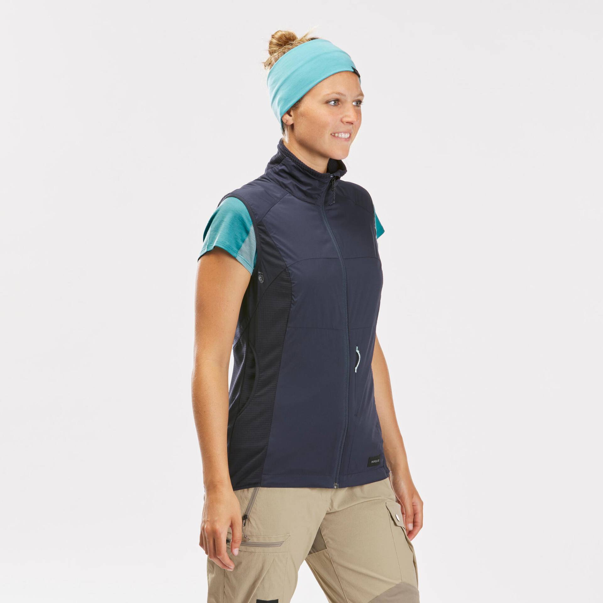 Softshellweste Damen - Trek 500 dunkelblau von FORCLAZ