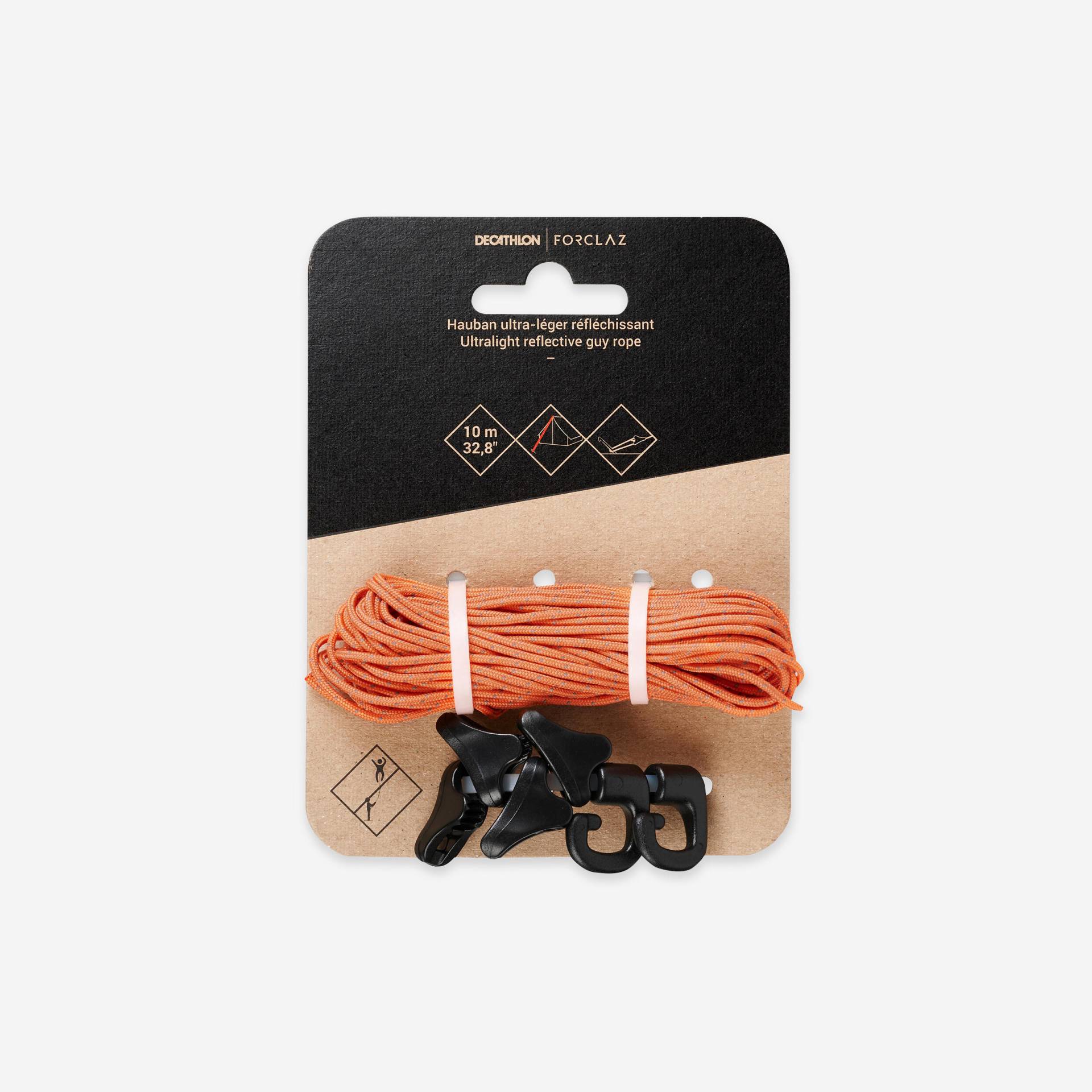 Spannseil-Set Trekking ultraleicht reflektierend Spannseil-Set Trekking ultraleicht reflektierend von FORCLAZ