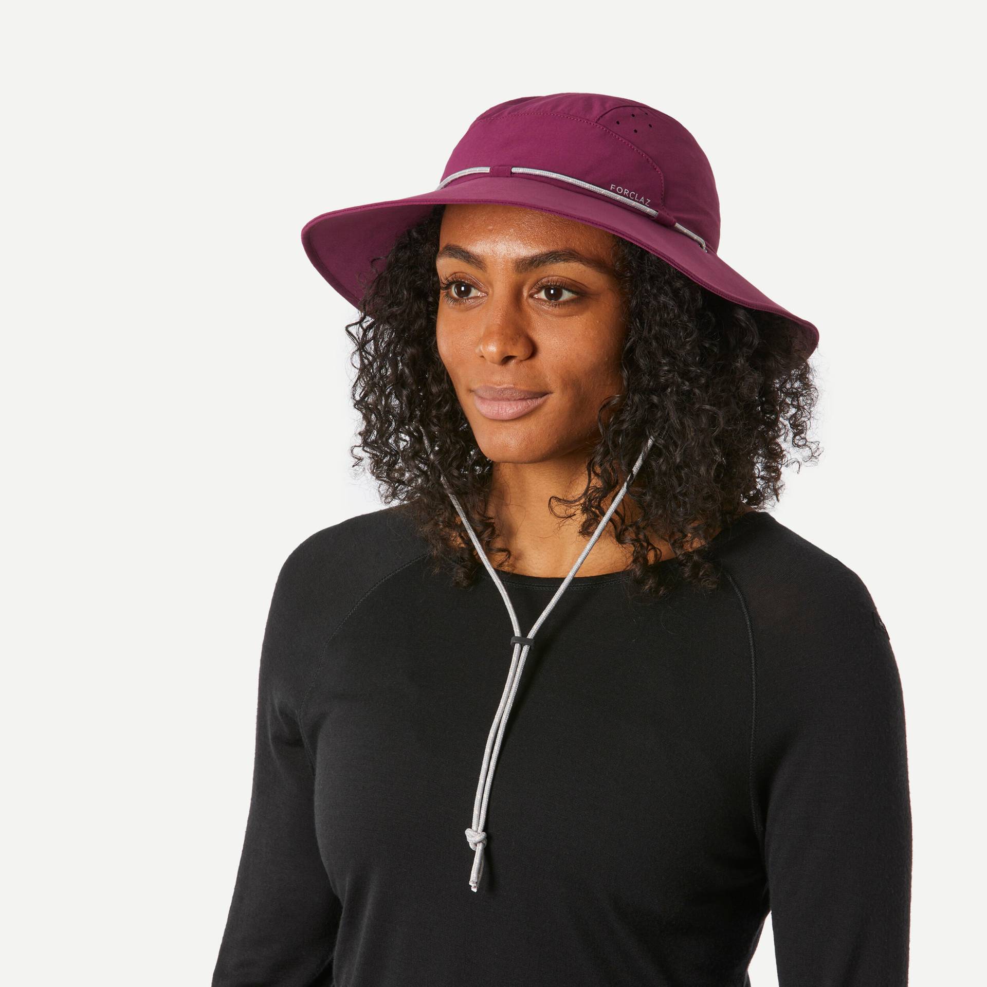 Trekkinghut Damen UV-Schutz - MT500 lila Trekkinghut Damen UV-Schutz - MT500 lila von FORCLAZ