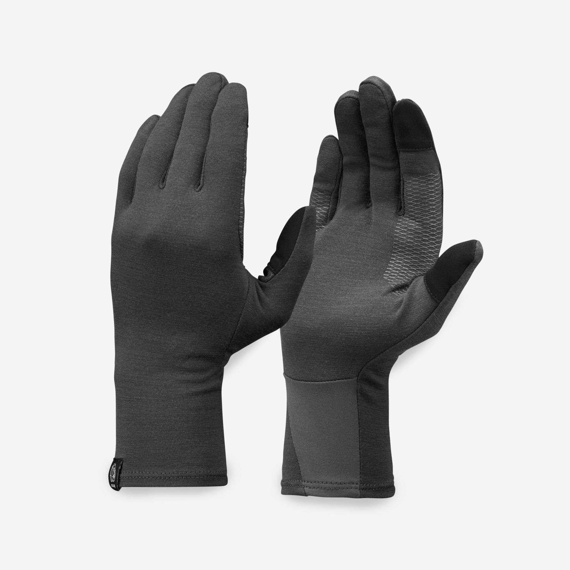 Unterziehhandschuhe Erwachsene Merinowolle Bergwandern - MT500 grau Unterziehhandschuhe Erwachsene Merinowolle Bergwandern - MT500 grau von SIMOND