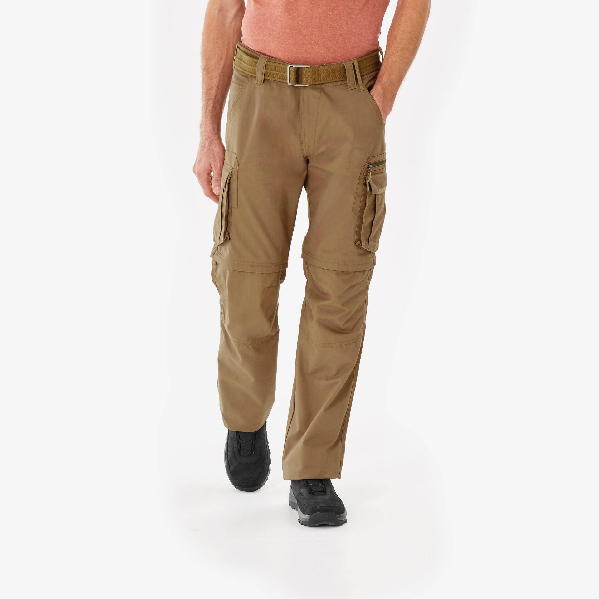 Zip-Off-Hose Cargohose Herren Trekking Backpacking - Travel 500 braun Zip-Off-Hose Cargohose Herren Trekking Backpacking - Travel 500 braun von FORCLAZ