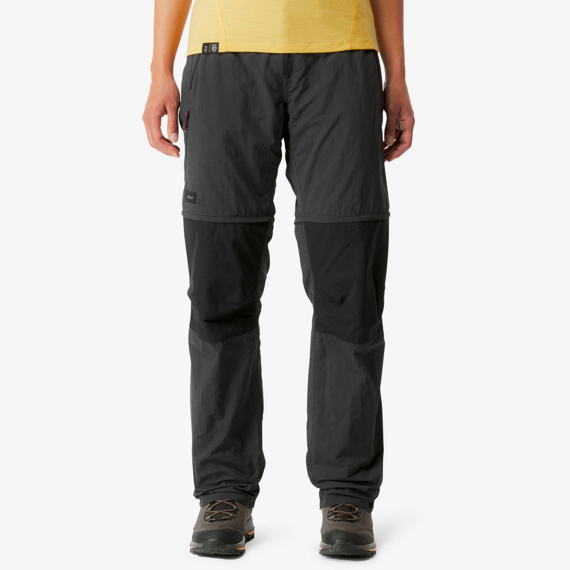 Zip-Off-Hose Damen Bergtrekking - MT100 2-in-1 grau Zip-Off-Hose Damen Bergtrekking - MT100 2-in-1 grau von FORCLAZ