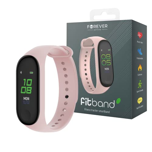 FOREVER Smart Band Fitband - Fitnesstracker mit Aktivitätstracker Pulsuhr mit Blutdruck und Kalorienzähler - Leicht Schrittzähler Uhr - Lange Akkulaufzeit - Smartwatch Damen Herren für iOS/Android FOREVER Smart Band Fitband - Fitnesstracker mit Aktivitätstracker Pulsuhr mit Blutdruck und Kalorienzähler - Leicht Schrittzähler Uhr - Lange Akkulaufzeit - Smartwatch Damen Herren für iOS/Android von FOREVER