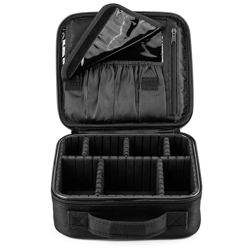 FORRICA Kosmetiktasche Damen Kosmetikkoffer Tragbar Kosmetik Organizer Travel Schminktasche Mädchen Frauen Makeup Koffer Make Up Tasche Schwarz FORRICA Kosmetiktasche Damen Kosmetikkoffer Tragbar Kosmetik Organizer Travel Schminktasche Mädchen Frauen Makeup Koffer Make Up Tasche Schwarz von FORRICA