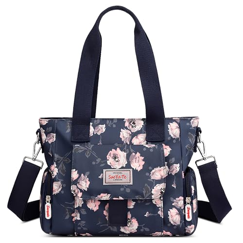 FORRICA Handtaschen Damen Shopper Umhängetasche Modemuster Groß Schultertasche Frauen Wasserdicht Handtaschen mit Mehreren Taschen Blume A FORRICA Handtaschen Damen Shopper Umhängetasche Modemuster Groß Schultertasche Frauen Wasserdicht Handtaschen mit Mehreren Taschen Blume A von FORRICA