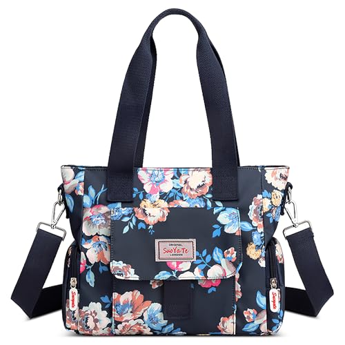 FORRICA Handtaschen Damen Shopper Umhängetasche Modemuster Groß Schultertasche Frauen Wasserdicht Handtaschen mit Mehreren Taschen Blume C FORRICA Handtaschen Damen Shopper Umhängetasche Modemuster Groß Schultertasche Frauen Wasserdicht Handtaschen mit Mehreren Taschen Blume C von FORRICA