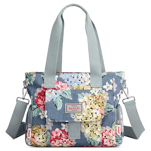 FORRICA Handtaschen Damen Shopper Umhängetasche Modemuster Groß Schultertasche Frauen Wasserdicht Handtaschen mit Mehreren Taschen Blume F FORRICA Handtaschen Damen Shopper Umhängetasche Modemuster Groß Schultertasche Frauen Wasserdicht Handtaschen mit Mehreren Taschen Blume F von FORRICA