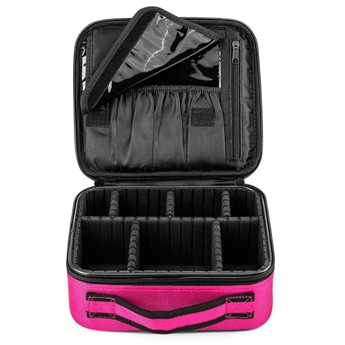 FORRICA Kosmetiktasche Damen Kosmetikkoffer Tragbar Kosmetik Organizer Travel Schminktasche Mädchen Frauen Makeup Koffer Make Up Tasche Rot FORRICA Kosmetiktasche Damen Kosmetikkoffer Tragbar Kosmetik Organizer Travel Schminktasche Mädchen Frauen Makeup Koffer Make Up Tasche Rot von FORRICA