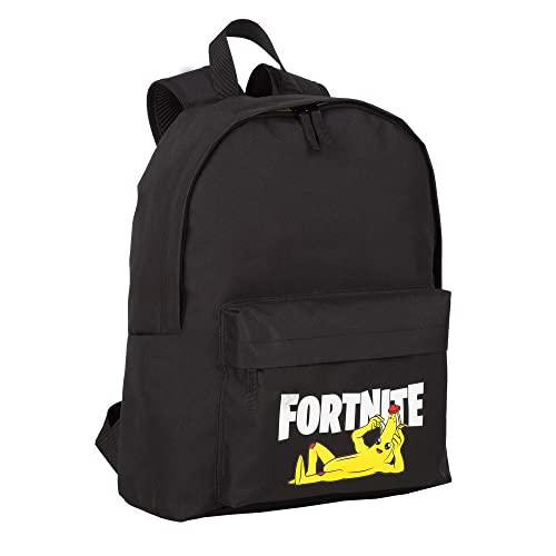 Fortnite Rucksack American Crazy Banana - Schulranzen mit Hauptfach und Vordertasche - Trolley Rucksack Anpassbar - Mit Laptopfach - Gepolsterte Riemen und Rückseite - 41 x 31 x 13,5 cm - Toybags von TOYBAGS