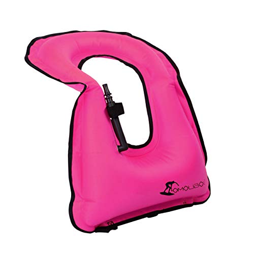 FORWEWAY Aufblasbare Weste,Schwimm Weste Schnorchelweste für Erwachsene und Jugendliche, Auftriebshilfe für Wassersport, Schnorcheln, Schwimmen, Surfen, 66-220 lbs(rosa) von FORWEWAY