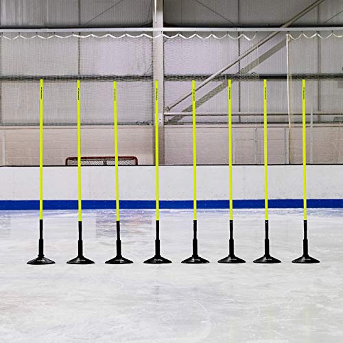 FORZA Eishockey Training Agilität Sprunghafte Slalomstangen – Eishockey Trainingsausrüstung (8er-Set, 1,8m) von FORZA