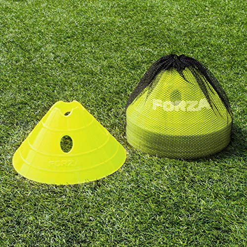 FORZA Fußball Supercone Training Markierungshütchen (Wählen Sie Ihre Farbe aus) (Gelb) von FORZA