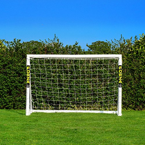 FORZA Fußballtor mit einem Klicksystem – das Fußball-Tor kann das ganze Jahr über bei jedem Wetter draußen Lassen Stehen | Fussballtore für Garten | Fussballtor Kinder (1,8m x 1,2m) von FORZA