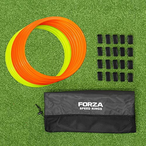 FORZA Koordinationsringe [12er-Set] | Agility Training | 5 Farboptionen (Orange) von FORZA