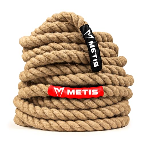 FORZA METIS Tauziehseil | Strapazierfähiges Seil mit Kunstlederenden – ideal für Sporttage und Teambuilding-Aktivitäten (10m) von FORZA
