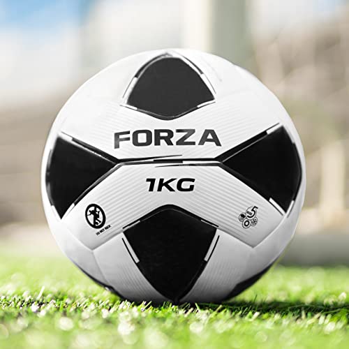 FORZA Pro Gewichteter Fußball | Für Torwart Training | 1 kg oder 600 g (Packung von 1, Größe 5 (1 kg)) von FORZA
