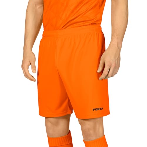 FORZA Torwartshorts für Herren [XS-XXL] | Elite Performance Fußballshorts mit anpassbarer Passform – erhältlich in 4 kräftigen Farben (Orange, XXL) von FORZA