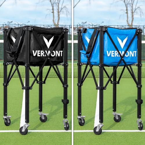 FORZA Vermont Pro rollender Tennisballkorb – tragbar und effiziente Aufbewahrung [150 Ballkapazität] – erhältlich in Schwarz oder Blau (Blau) von FORZA