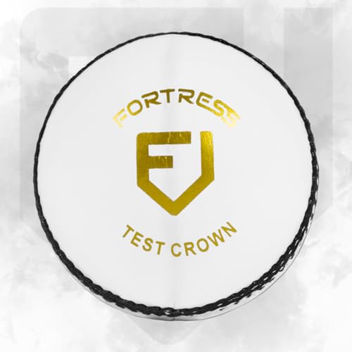 Fortress Royal Crown Cricketbälle – Cricketball aus hochwertigem, handgenähtem Leder – 4 Farboptionen (Weiß, Damen - Packung von 1) von FORZA