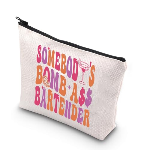 Barista-Geschenk für jemanden, Bombass-Barkeeper, Make-up-Tasche, Barkeeper, Bar, Geschenk, Trinkgeschenk für Frauen, Ass Barkeeper Bag UK, Make-up-Tasche von FOTAP