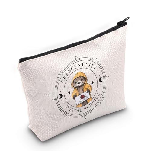 Bookish Gift Crescent City Postal Service Make-up Pouch Bag Booktok Merch Gift Mail Delivery Otter Cosmetic Bag, weiß, Postdienst UK2 Bookish Gift Crescent City Postal Service Make-up Pouch Bag Booktok Merch Gift Mail Delivery Otter Cosmetic Bag, weiß, Postdienst UK2 von FOTAP