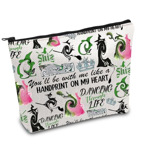 FOTAP Broadway Musical Gift Theater Nerd Gift The Musical Theater Fan Gift Elphaba and Galinda Makeup Bag, w-dancing 2, Beutel von FOTAP