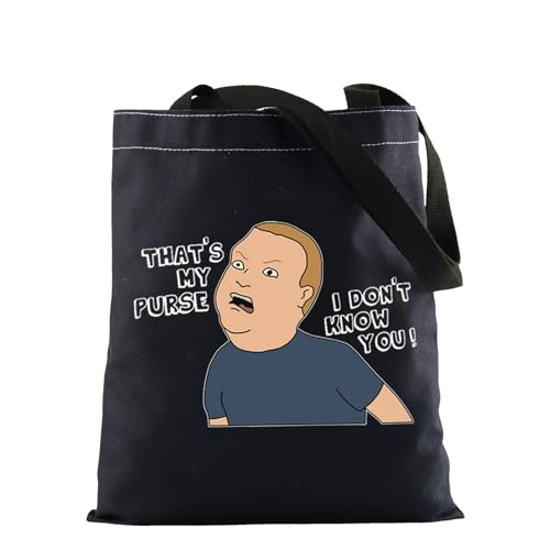 FOTAP King Hill Kosmetiktasche mit Zitat von King Hill aus der TV-Serie, Motiv: King Hill, Cartoon-Kosmetiktasche, Motiv: Bobby-Charakter, Geschenk (Geldbörse, schwarz) von FOTAP