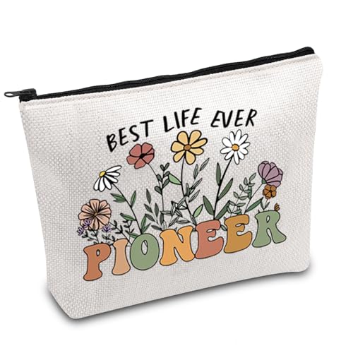 FOTAP Pioneer Best Life Ever Make-up-Tasche, JW Gifts Pioneer Kosmetiktasche, Geschenk, Pioniergeschenk, Geschenk für Zeugen von JW, Pioneer Ever:, Make-up-Tasche von FOTAP