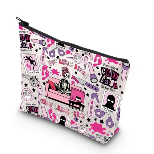 Kosmetiktasche für Kriminalliebhaber, Binge True Crime Serie, True Crime Fan, Geschenk, Geschenk zum Thema Kriminalität, Binge Bag UK, Tasche Kosmetiktasche für Kriminalliebhaber, Binge True Crime Serie, True Crime Fan, Geschenk, Geschenk zum Thema Kriminalität, Binge Bag UK, Tasche von FOTAP