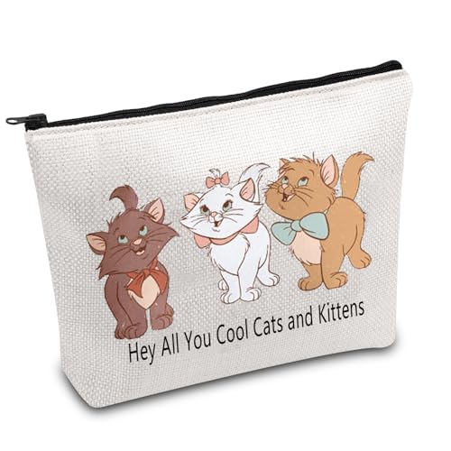 Kosmetiktasche mit Marie-Katzen-Motiv, Motiv: Aristo-Katzen, Cartoon-inspirierte Kosmetiktasche, beste Freunde, Geschenk für Aristo-Katzen, Kosmetiktasche, weiß, Cool Cats UK Kosmetiktasche mit Marie-Katzen-Motiv, Motiv: Aristo-Katzen, Cartoon-inspirierte Kosmetiktasche, beste Freunde, Geschenk für Aristo-Katzen, Kosmetiktasche, weiß, Cool Cats UK von FOTAP