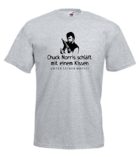 FOTL / B&C Chuck Norris schläft Nicht, er wartet ! T-Shirt, Gr. XXL von FOTL / B&C