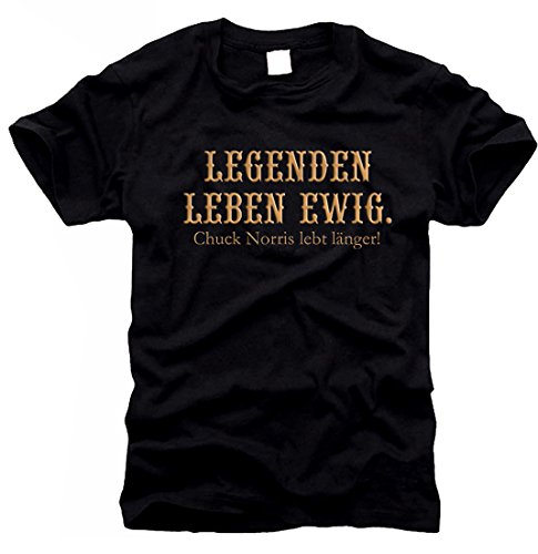 FOTL / B&C Legenden Leben ewig - Chuck Norris lebt länger ! T-Shirt, Gr. XL von FOTL / B&C