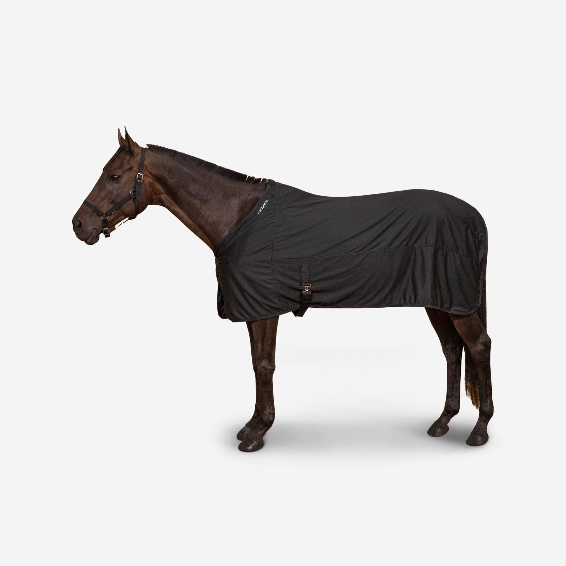 Abschwitzdecke Mikrofaser Pferd/Pony - schwarz Abschwitzdecke Mikrofaser Pferd/Pony - schwarz von FOUGANZA