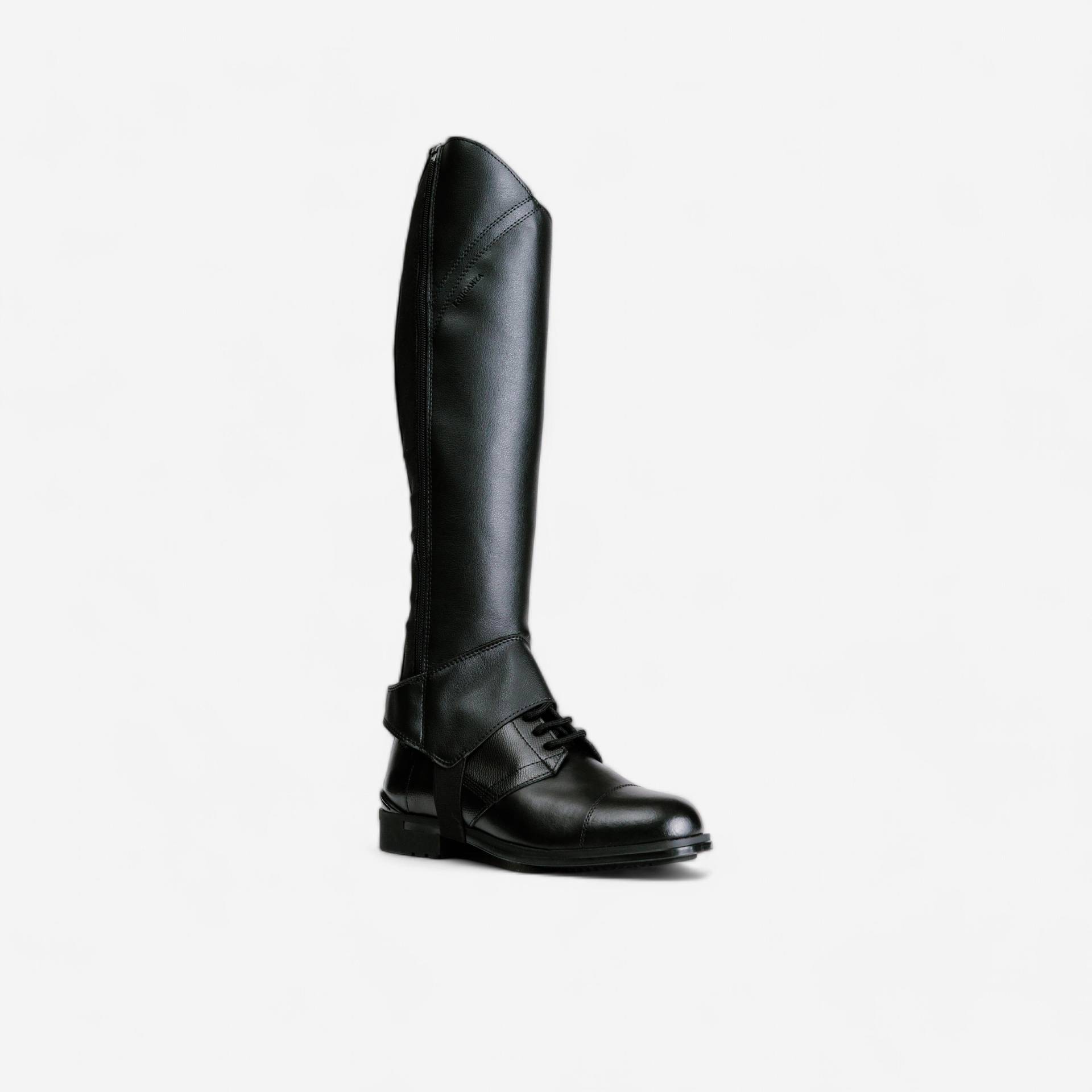 Chaps Damen/Herren Reiten - 500 schwarz von FOUGANZA