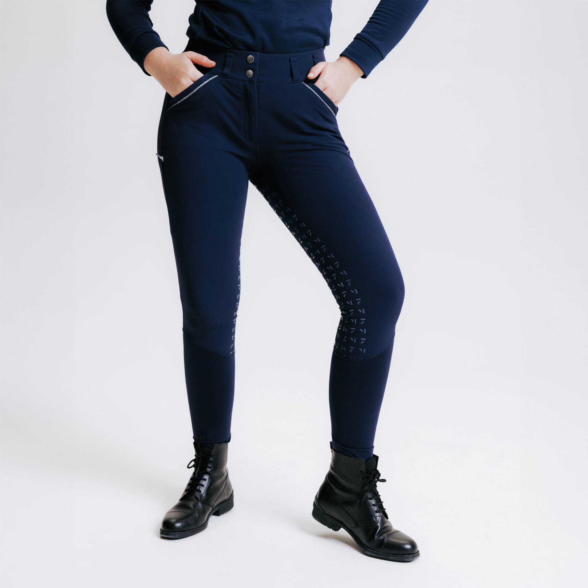 Damen Reithose Full Grip - 900 blau von FOUGANZA