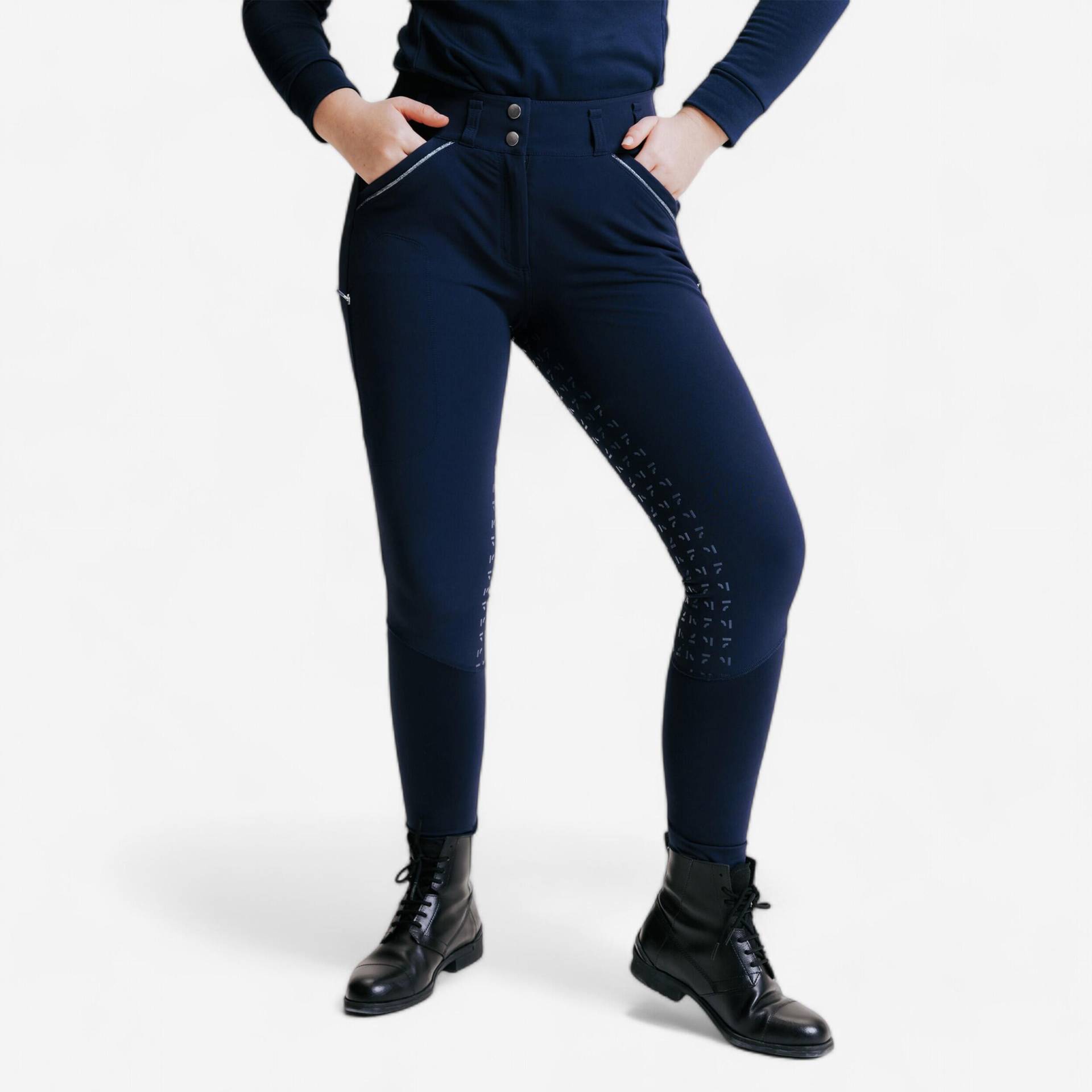 Damen Reithose Full Grip - 900 blau von FOUGANZA