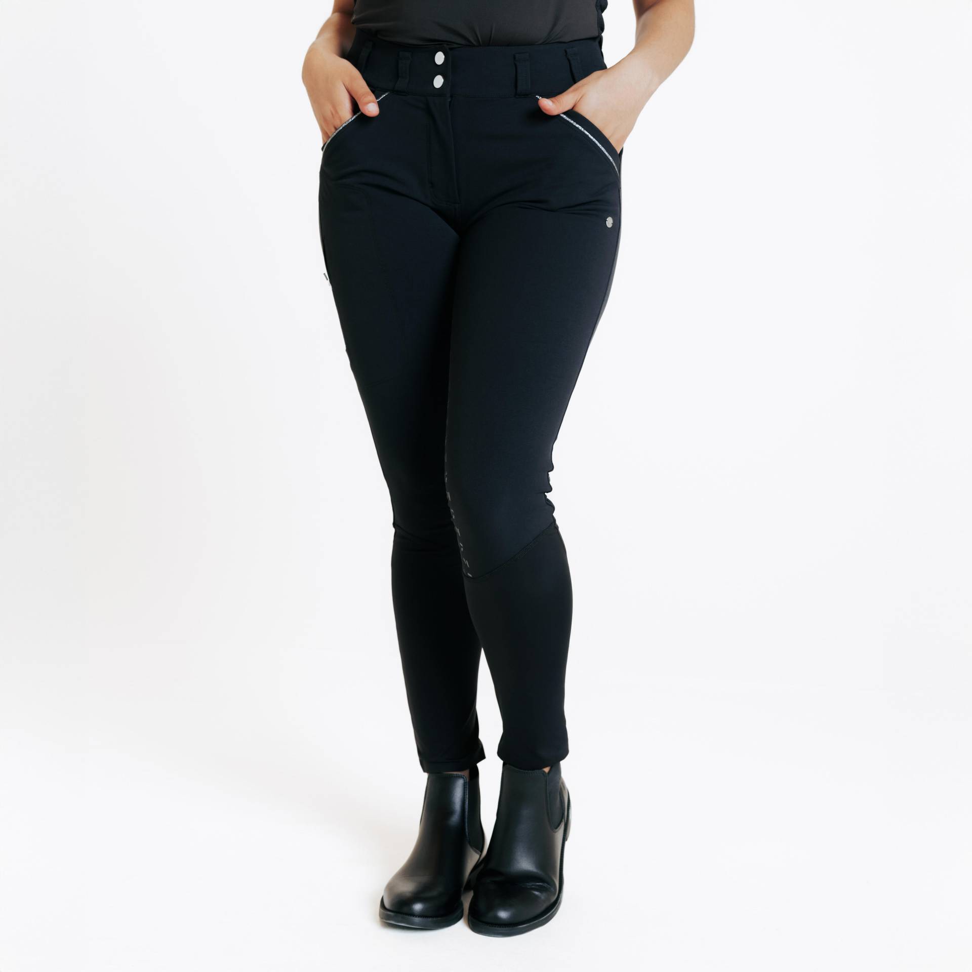 Damen Reithose Full Grip - 900 schwarz von FOUGANZA